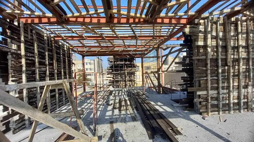 سقف سوم پروژه رضا احمدآباد