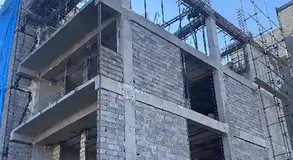 اجرای سازه بتنی با سقف تیرچه بلوک در بلوار توس مشهد