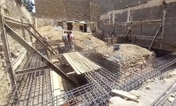 آرماتوربندی فونداسیون پروژه کوشش