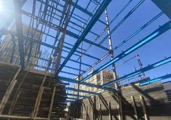 اجرای اسکلت فلزی پروژه طاهری