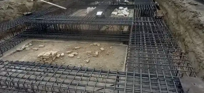 آرماتوربندی فونداسیون پروژه طاهری