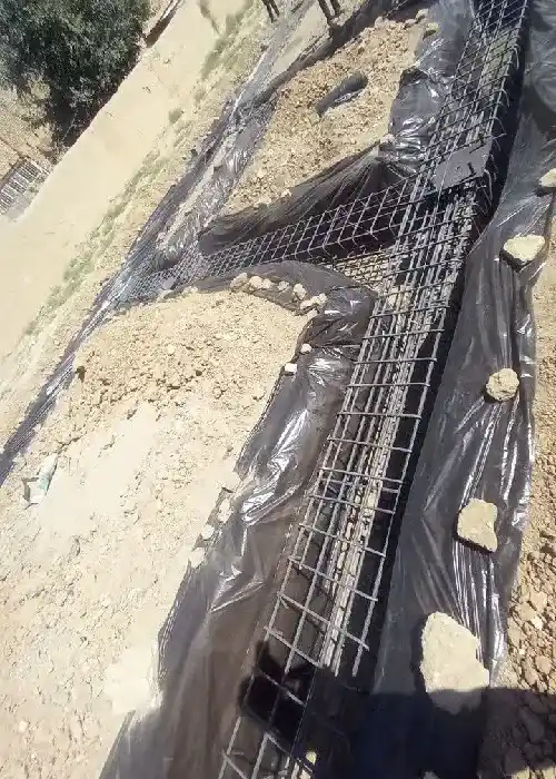 آرماتوربندی فونداسیون پروژه مفتح