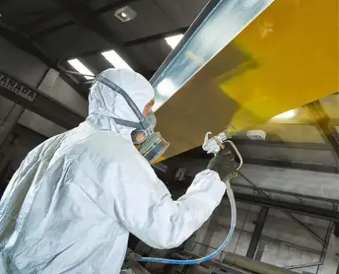 رنگ آمیزی اسکلت فلزی