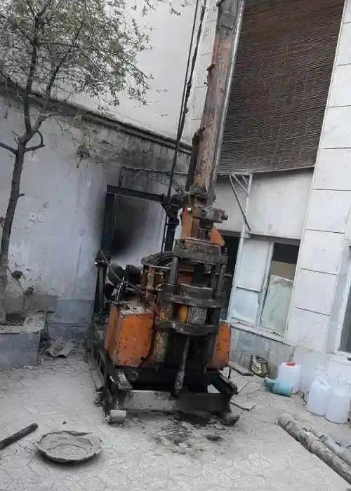 حفاری جهت مطالعات ژئوتکنیک - پروژه الندشت