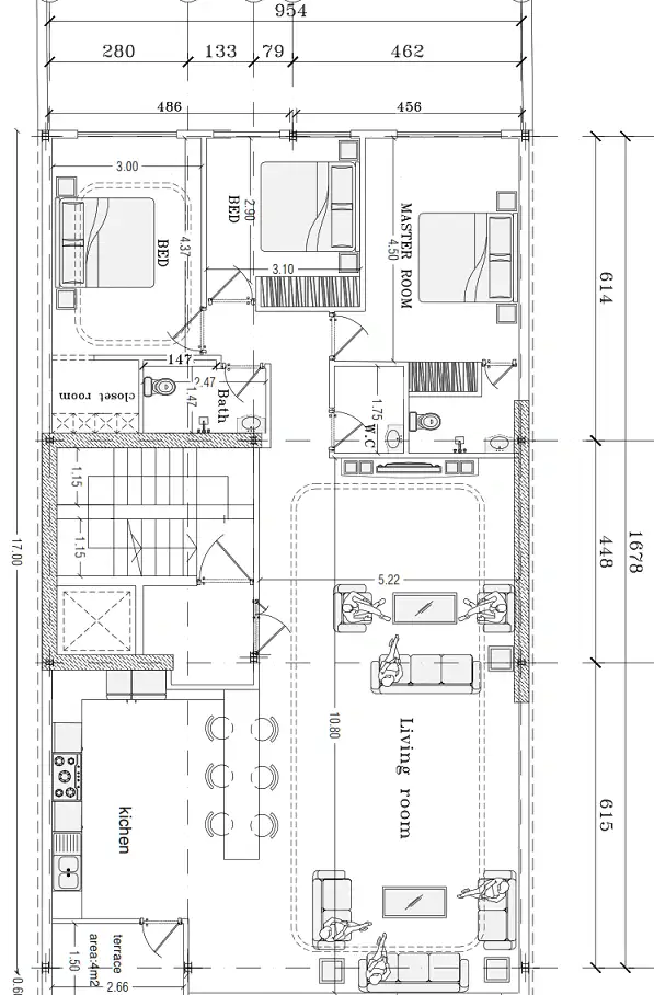 پلان معماری پروژه نماز