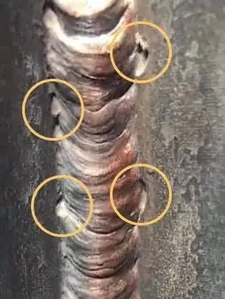 بریدگی کنار جوش