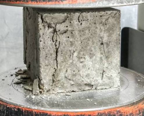 تست مقاومت فشاری بتن